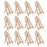 14" Medium Tabletop Display Stand A-Frame Artist Easel, 12 Pack - Beechwood Tripod, Painting Party Easel, Portable Kids Student Table School Desktop