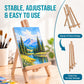14" Medium Tabletop Display Easel - Beechwood Artist A-Frame Display Stand, Wooden Easel for Painting, Canvas Stand, (Pack of 6) Classrooms Events Photo Picture Sign Holder