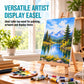 14" Medium Tabletop Display Easel - Beechwood Artist A-Frame Display Stand, Wooden Easel for Painting, Canvas Stand, (Pack of 6) Classrooms Events Photo Picture Sign Holder