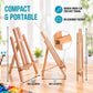 18" Large Tabletop Display Easel - Beechwood Artist A-Frame Display Stand, Wooden Easel for Painting, Canvas Stand, (Pack of 12) Classrooms Events Photo Picture Sign Holder
