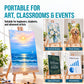 18" Large Tabletop Display Easel - Beechwood Artist A-Frame Display Stand, Wooden Easel for Painting, Canvas Stand, (Pack of 12) Classrooms Events Photo Picture Sign Holder