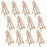 18" Large Tabletop Display Stand A-Frame Artist Easel, 12 Pack - Beechwood Tripod, Painting Party Easel, Portable Kids Student Table School Desktop