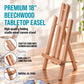 18" Large Tabletop Display Easel - Beechwood Artist A-Frame Display Stand, Wooden Easel for Painting, Canvas Stand, (Pack of 6) Classrooms Events Photo Picture Sign Holder