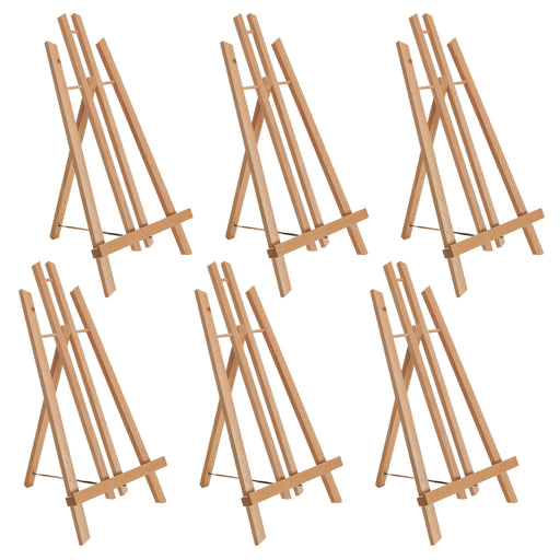 18" Large Tabletop Display Easel - Beechwood Artist A-Frame Display Stand, Wooden Easel for Painting, Canvas Stand, (Pack of 6) Classrooms Events Photo Picture Sign Holder