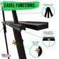 64" Black Wooden Easel Stand - Adjustable A-Frame Tripod for Painting, Drawing, Photos & Signs - Lightweight Easels, Wood Easel Stand for Sign Wedding Display 40" Canvas Capacity