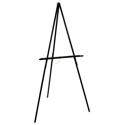 64" Black Wooden Easel Stand - Adjustable A-Frame Tripod for Painting, Drawing, Photos & Signs - Lightweight Easels, Wood Easel Stand for Sign Wedding Display 40" Canvas Capacity