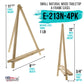 12" Natural Wood Tabletop Easel (4 Pack) - Adjustable A-Frame Canvas Stand for Painting Party & Signs - Table Top Easel for Painting, Canvas Holder, Crafts, Photos, Pictures