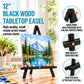 12" Black Wood Tabletop Easel (4 Pack) - Adjustable A-Frame Canvas Stand for Painting Party & Signs - Table Top Easel for Painting, Canvas Holder, Crafts, Photos, Pictures