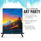 12" Black Wood Tabletop Easel (4 Pack) - Adjustable A-Frame Canvas Stand for Painting Party & Signs - Table Top Easel for Painting, Canvas Holder, Crafts, Photos, Pictures