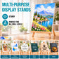 16" Natural Wood Tabletop Easel (4 Pack) - Adjustable A-Frame Canvas Stand for Painting Party & Signs - Table Top Easel for Painting, Canvas Holder, Crafts, Photos, Pictures