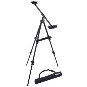 80" Aluminum Art Easel Stand Sign Display, Watercolor Field, Adjustable Height, Floor Tabletop Tripod, Canvas up to 63"H x 40"W, Portable Easel for Canvas & Painting, Storage Bag