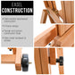 Master Multi-Function Studio Artist Wooden Floor Easel - Large Heavy Duty Adjustable H-Frame, Tilts Flat, Mast Adjusts to 97" High - Beechwood Painting Canvas Holder Stand with Wheels