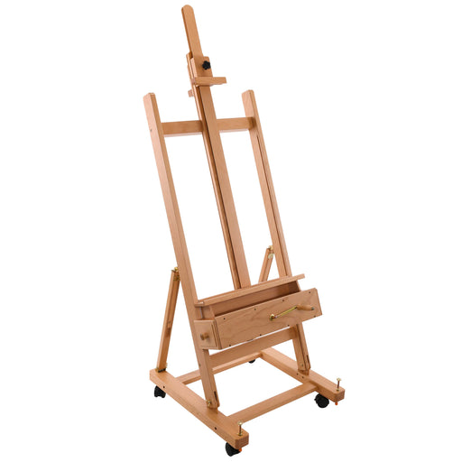 ARTIFY Large A-Frame Adjustable Painters Easel, Solid Beechwood Easel,  Studio Easel with Brush Holder for Adults