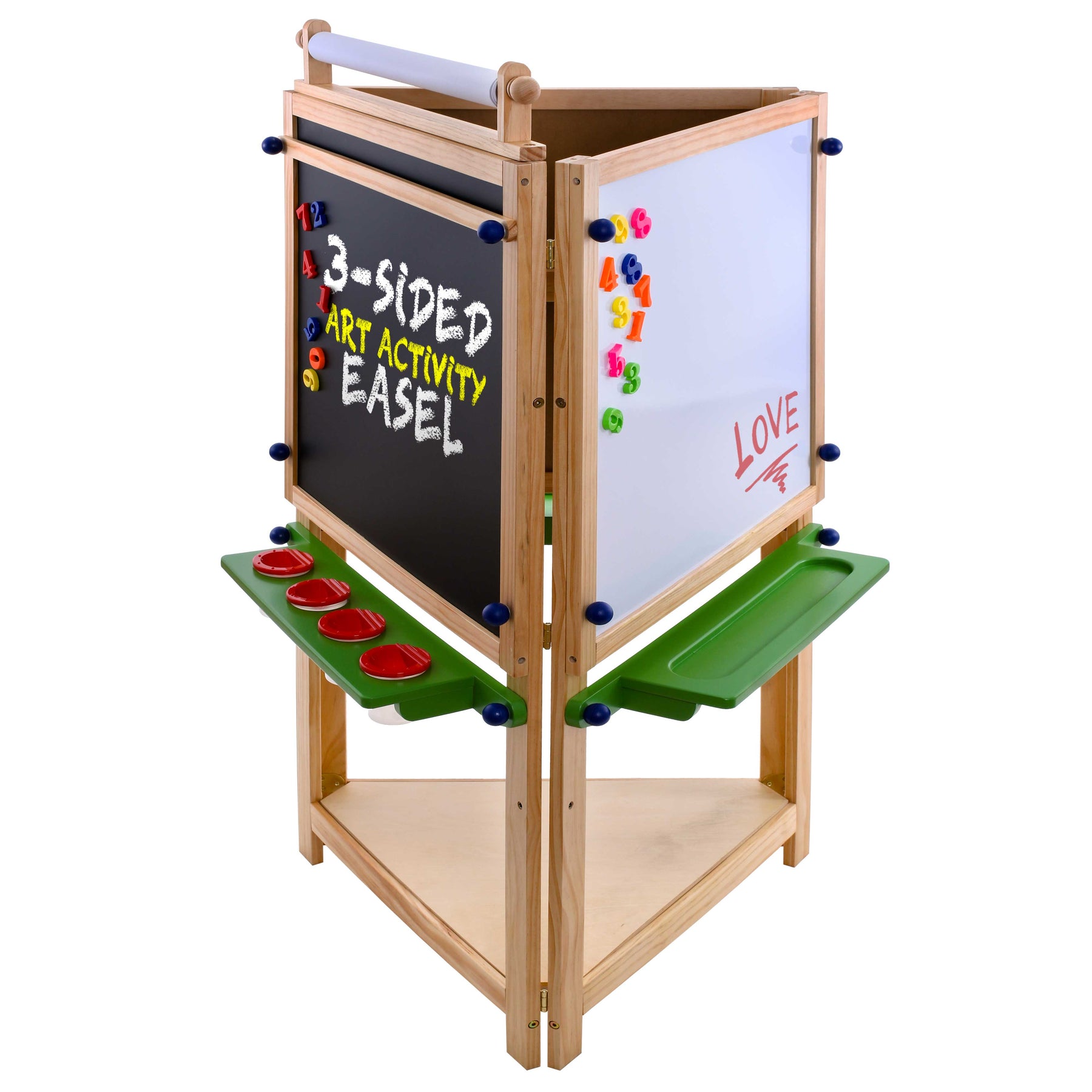 Easel Kids White Board For Kids 12-in-1 Adjustable Double-Sided