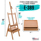 Large Wooden H-Frame Easel with Storage Drawer & Shelf - Adjustable Mast to 75", Studio Artist Easel for Painting, Drawing, Sketching, Canvas Holder, Sturdy Beechwood