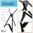 15" to 21" High Adjustable Black Aluminum Tabletop Display Easel, 4 Pack - Portable Artist Tripod Stand with Extension Arm Wings, Folding Frame