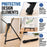 Tabletop Easel for Painting - 15" to 21" Adjustable Metal Painting Easel - Portable Art Easels (Pack of 4) for Display Table Stand - Canvas, Whiteboards, Posters, Signs, Drawings