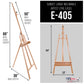 64" to 89" Sunset Medium A-Frame Wood Easel, Lyre Style Studio Easel - Wooden Artists Floor Stand, Sturdy, Adjustable Height To 50" Canvas - Painting, Drawing, Sign Display