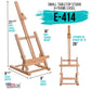 Small Wooden Studio H Frame Easel with Storage Tray - Holds Canvas up to 16" - Adjustable Beechwood Artist Easel for Painting, Art Display Stand, Paint Sketch