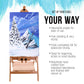 Large Adjustable H-Frame Multi-Purpose Studio Artist Easel - 88" High, Holds 59" Canvas - Sturdy Wooden Floor Painting Holder, Display Stand, designed as Painting Easel for Adults