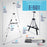 U.S. Art Supply 66" Silver Metal Tripod Easel Display - Adjustable 18"- 5.5', Holds 36" Canvas - Floor/Tabletop Easel Stand, For Sign Display, Painting, Poster Board, Canvas - Portable Bag