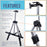 66" Silver Metal Tripod Easel Display - Adjustable 18"- 5.5', Holds 36" Canvas - Floor/Tabletop Easel Stand, For Sign Display, Painting, Poster Board, Canvas - Portable Bag