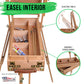 Coronado Small Wooden French Style Field & Studio Sketchbox Easel - Art Easel for Adults, Drawer, Palette - Adjustable Wood Tripod Stand, Portable Artist Table For Painting, Sketching