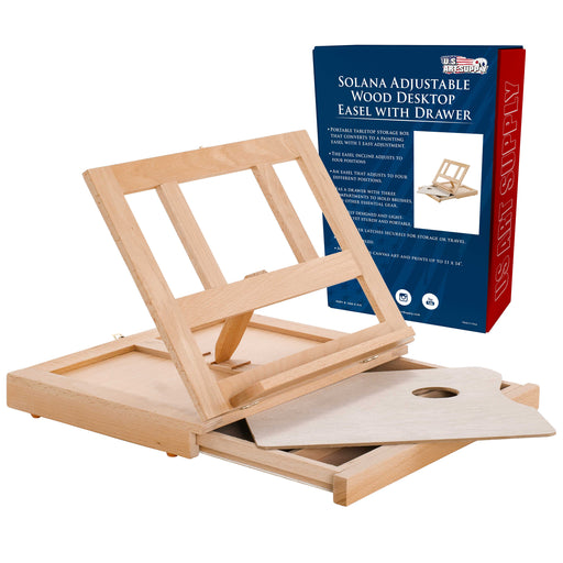 Venice Heavy Duty Tabletop Wooden H-Frame Studio Easel, Adjustable