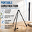 13.5" Black Metal Tabletop Easel Stand (6 Pack) - Foldable Tripod Table Top Easel Stand for Sign, Art, Poster Board, Canvas & Photos - Display Table Easels with Non-Skid Feet