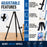 13.5" Black Metal Tabletop Easel Stand (6 Pack) - Foldable Tripod Table Top Easel Stand for Sign, Art, Poster Board, Canvas & Photos - Display Table Easels with Non-Skid Feet