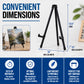 13.5" Black Metal Tabletop Easel Stand (6 Pack) - Foldable Tripod Table Top Easel Stand for Sign, Art, Poster Board, Canvas & Photos - Display Table Easels with Non-Skid Feet