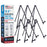 13.5" Black Metal Tabletop Easel Stand (6 Pack) - Foldable Tripod Table Top Easel Stand for Sign, Art, Poster Board, Canvas & Photos - Display Table Easels with Non-Skid Feet