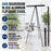 66" High Boardroom Black Aluminum Flip Chart Easel & Presentation Stand (10 Pack) - Adjustable Floor/Tabletop, Portable Tripod, Holds 25 lbs., for Chart Paper, Poster Boards, & Pads