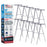66" High Boardroom Black Aluminum Flip Chart Easel & Presentation Stand (10 Pack) - Adjustable Floor/Tabletop, Portable Tripod, Holds 25 lbs., for Chart Paper, Poster Boards, & Pads