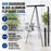 66" High Boardroom Black Aluminum Flip Chart Easel & Presentation Stand (4 Pack) - Adjustable Floor/Tabletop, Portable Tripod, Holds 25 lbs., for Chart Paper, Poster Boards, & Pads