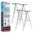 66" High Boardroom Black Aluminum Flip Chart Easel & Presentation Stand (4 Pack) - Adjustable Floor/Tabletop, Portable Tripod, Holds 25 lbs., for Chart Paper, Poster Boards, & Pads