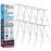 66" High Boardroom Classroom Silver Flip Chart Easel & Presentation Stand (10 Pack) - Adjustable Floor/Tabletop, Portable Tripod, Holds 25 lbs., for Chart Paper, Poster Boards, & Pads
