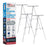 66" High Classroom Silver Aluminum Flip Chart Easel & Presentation Stand (4 Pack) - Adjustable Floor/Tabletop, Portable Tripod, Holds 25 lbs., for Chart Paper, Poster Boards, & Pads