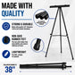 70" High Boardroom XL Black Aluminum Flip Chart Easel & Presentation Stand (6 Pack) - Adjustable Floor/Tabletop, Portable Tripod, Holds 45 lbs, for Chart Paper, Poster Boards, & Pads