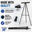 70" High Boardroom XL Black Aluminum Flip Chart Easel & Presentation Stand (6 Pack) - Adjustable Floor/Tabletop, Portable Tripod, Holds 45 lbs, for Chart Paper, Poster Boards, & Pads