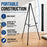 66" High Black Metal Display Easel (10 Pack) - Large Adjustable Height Portable Easel Stand, Sign Display, Holds 25 lbs - Floor & Tabletop Easels, Painting Stand