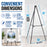 66" High Black Metal Display Easel (10 Pack) - Large Adjustable Height Portable Easel Stand, Sign Display, Holds 25 lbs - Floor & Tabletop Easels, Painting Stand