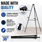 66" High Black Metal Display Easel - Large Adjustable Height Portable Easel Stand, Sign Display, Holds 25 lbs - Floor & Tabletop Easels, Painting Stand