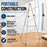 66" High Gallery Silver Metal Display Easel (10 Pack) - Large Adjustable Height Portable Easel Stand, Sign Display, Holds 25 lbs - Floor & Tabletop Easels, Painting Stand
