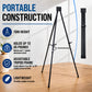 70" High Showroom XL Silver Metal Display Easel (6 Pack) - Large Adjustable Height Portable Easel Stand, Sign Display, Holds 45 lbs - Floor & Tabletop Easels, Painting Stand