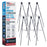 70" High Showroom XL Silver Metal Display Easel (6 Pack) - Large Adjustable Height Portable Easel Stand, Sign Display, Holds 45 lbs - Floor & Tabletop Easels, Painting Stand
