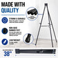 70" High Showroom XL Silver Metal Display Easel - Large Adjustable Height Portable Easel Stand, Sign Display, Holds 45 lbs - Floor & Tabletop Easels, Painting Stand