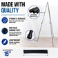 63" High Metal Folding Display Easel (2 Pack) - Adjustable Height, Instantly Collapses, Holds 5 lbs - Portable Art Easel Stand - For Sign, Poster, Canvas, Painting, Picture Display