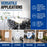63" High Metal Folding Display Easel (6 Pack) - Adjustable Height, Instantly Collapses, Holds 5 lbs - Portable Art Easel Stand - For Sign, Poster, Canvas, Painting, Picture Display