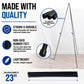 63" High Heavy Duty Metal Folding Display Easel (6 Pack) - Adjustable Height, Holds 10 lbs - Portable Art Easel Stand - For Sign, Poster, Canvas, Painting, Picture Display
